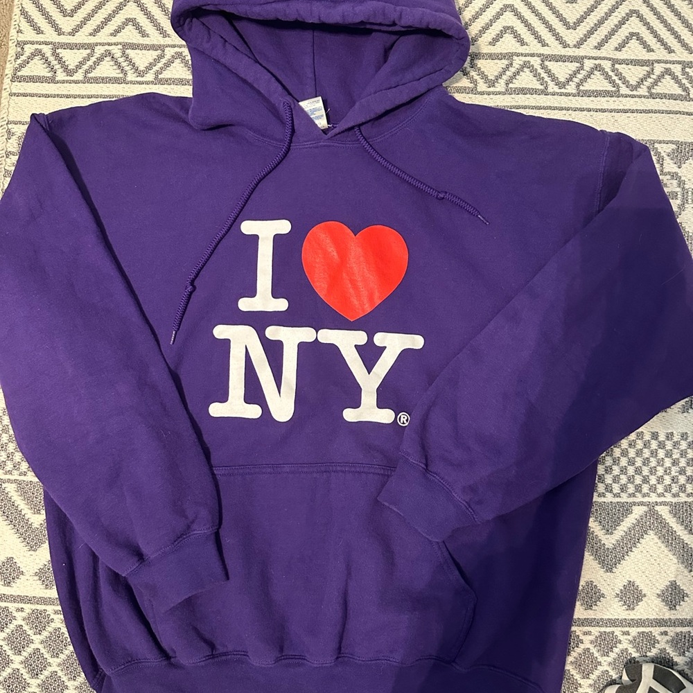Purple I ❤️ NY Hoodie